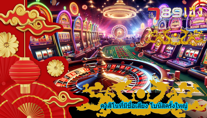 คาสิโนที่มีชื่อเสียง โบนัสครั้งใหญ่