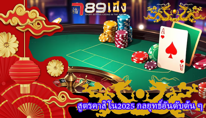 สูตรคาสิโน2025 กลยุทธ์อันดับต้น ๆ